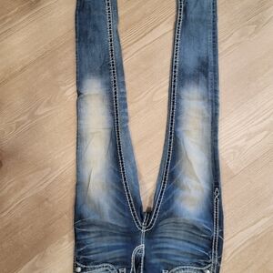 Rock Revival Dark Blue Denim Jeans